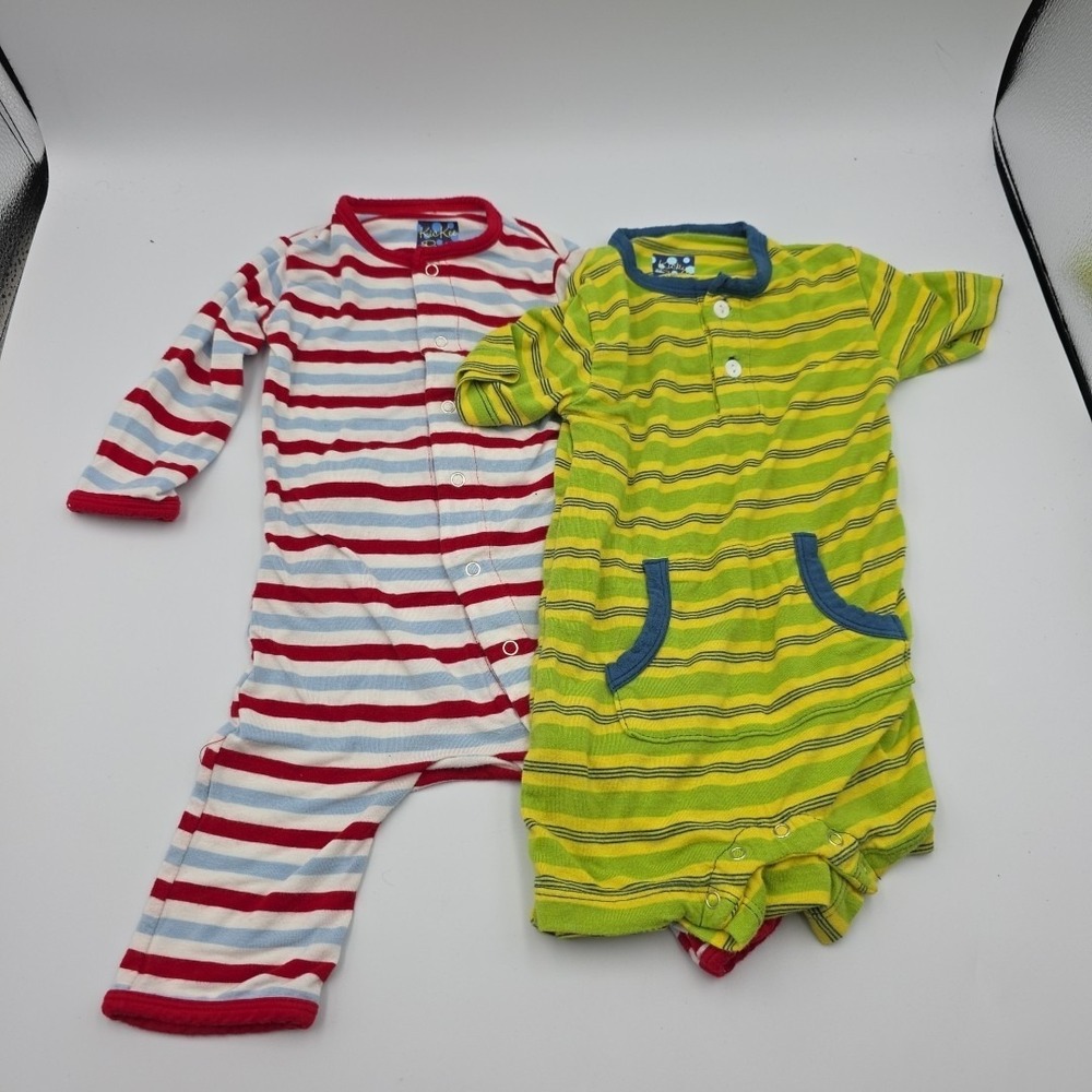 Kickee & Kicky‎ Pants Baby Sleeper Striped Print Size 0-3 Months